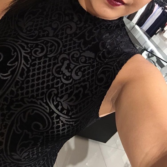 Velvet Patterned Top - Picture 2 of 5